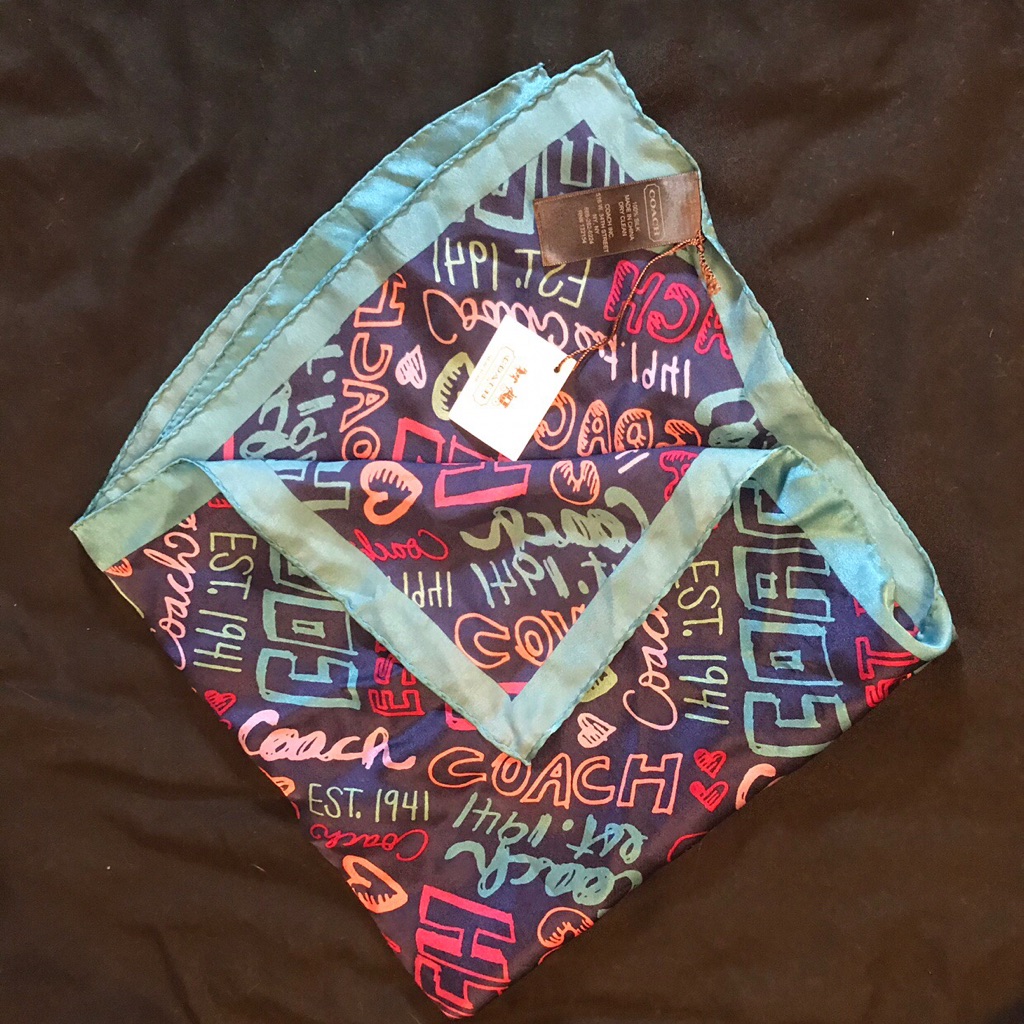 Vintage Authentic Coach Scarf